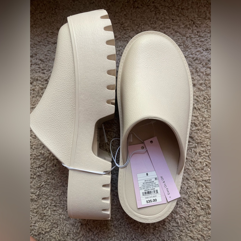 Designer Inspired Wild Fable Cream Clogs